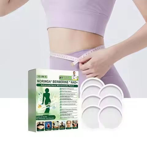 Moringa Nano Microneedle Patch NAD+ Berberine Formula Metabolic Support Skin Firming Comfortable Dai