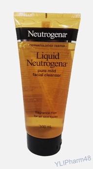 Neutrogena Liquid Pure Mild Facial Cleanser 100 ml. นูโทรจิน่าโฟมล้างหน้าสูตรอ่อนโยน ปราศจากน้ำหอม ห