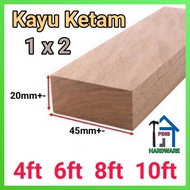 *Kayu Ketam 1x2 (20mmx45mm)+- Kayu Meranti Siap Ketam