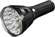 IMALENT MS18ไฟฉายที่สว่างที่สุด100000 Lumensไฟฉาย LED 18Pcs Cree XHP70.2 LEDsไฟฉายที่มีประสิทธิภาพแบบชาร์จไฟได้ยาวโยนได้ถึง1350เมตรพร้อมจอแสดงผล OLED และเครื่องมือระบายความร้อนในตัว