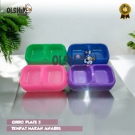 Double Square Cat and Dog Food Container, 2 Pieces CP5