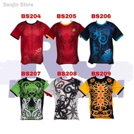 ✲Unisex Baju Corak Batik Sabah & Sarawak Round Neck Jersey Material Ready Stock