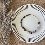 開運銀色天鐵隕石彈性手鍊