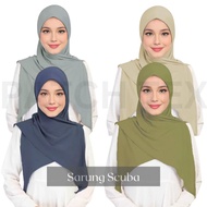 TUDUNG Hijab  BAWAL LAZY MOSSCREPE HARD AWNING SCUBA