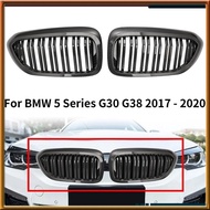 [chasoedivine.] Car Front Kidney Grille Carbon Fiber Style Grill For  5 Series G30 G38 2017 -2020