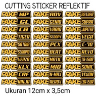 Fake reflective cutting sticker...........