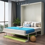 Electric folding invisible bed desk one Murphy bed wall bed Small apartment study desk Murphy bed ha