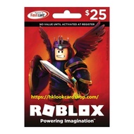 [非實體] Roblox game card 機器磚塊 預付卡 code 2000 robux (25 USD) 點數卡