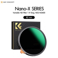 K&F 49-82mm Nano-X Variable ND Filter ND2-ND400 (1-9 Stop) ประกันศูนย์ไทย