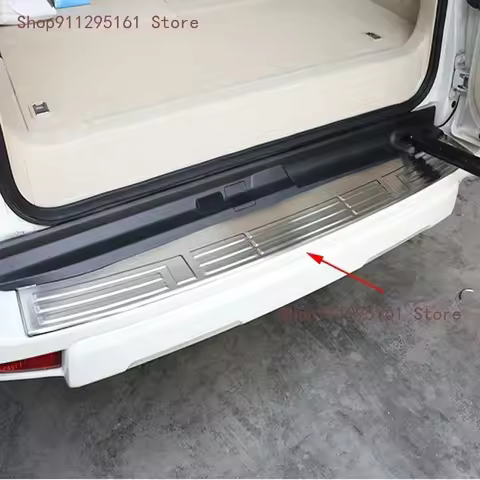 For Toyota Land Cruiser Prado FJ150 FJ 150 150 2010-2018 Steel Rear Bumper Protector Tail Trunk Guar