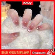 10PCS Cat Eye Handmade  Press on Nails Fake Nails with Glue Sticker M-02