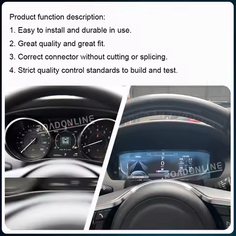 12.3” For Jaguar XE F-PACE 2016-2020 Car LCD Dashboard Panel Virtual Cockpit Digital Cluster Instrum