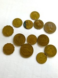 $60@13枚 英女王 女皇頭硬幣 一毫 二毫 五毫 coins cents