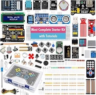 ikkle UNO R3 Project Most Complete Starter Kit with Tutorial and UNO Controller Board Compatible with Arduino IDE (63 Items)