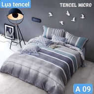 Tencel 4 silk pillowcase set Piece {drap and 3 pillowcases} cool, soft Korean imported fabric in all