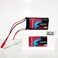 Lipo 2S 7.4V 1000mah 3C for transmitter remote