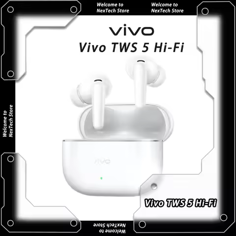 Vivo TWS 5 Hi-Fi Earphone Wireless Bluetooth LHDC 5.0 LDAC HiFi Earphone 60dB Active Noise Canceling