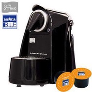 《OTTIMO》膠囊咖啡機-高雅黑+100顆Lavazza咖啡膠囊(橘色)