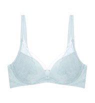 Triumph เสื้อชั้นในดันทรงแบบไม่มีโครง รุ่น Botanic HU DV-R รหัส 10223206 สีฟ้า 6535