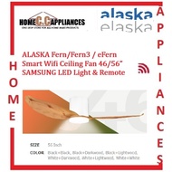ALASKA Fern/Fern3 / eFern Smart Wifi Ceiling Fan 46/56” SAMSUNG LED Light & Remote