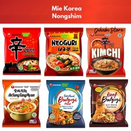 KOREAN INSTANTmie NONG SHIM SHIN RAMYUN SPICY MUSHROOM/BEEF BULGOGI SEAFOOD 120 GR