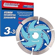 LSHUZIYU 3-3/8" (85mm), Stone Working Diamond Circular Saw Blade, Arbor 15mm, Use on All Brand 15mm 
