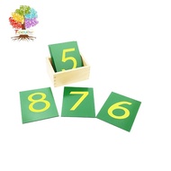Treeyear Montessori Material Sandpaper Numbers With Box Educational Learning Toys For Toddler