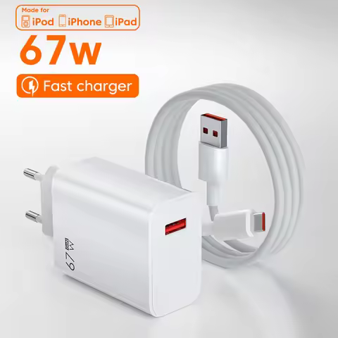 67W Fast USB Charger for Xiaomi 15 14 13 12 Ultra Redmi Note 13 Pro POCO F5 X6 OPPO VIVO Quick Charg