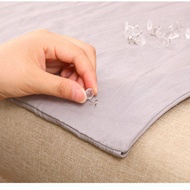 Bed Sheet Twist Pins Slip-Resistant Clear Fabric Sofa Fixer with Box Multifunction Clothes Pegs Fasteners Bed Sheet Clips Holder Bedding Accessories