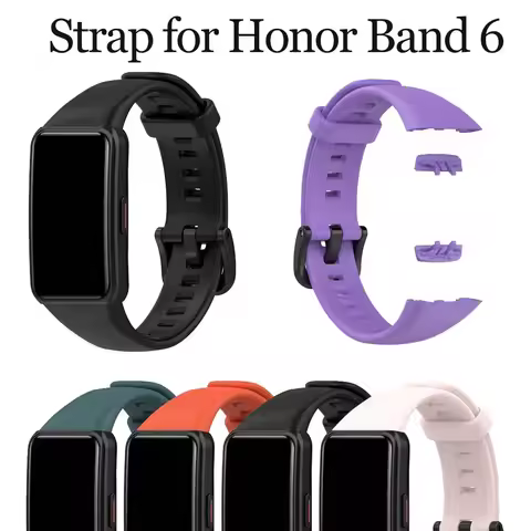 Soft Silicone Sport Band Strap for Huawei Band 6 Smart Wristband Bracelet Replacement Strap for Huaw