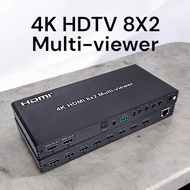 **Hight Quality** 4K HDTV 8x2 HDMI Multi Viewer 8 In 2 Out