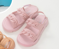 Sandal Anak-Anak Rantai Perempuan Viral Premium Tali Belakang Terbaru Fashion Karet Jelly Kasual