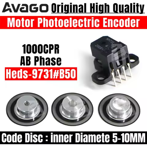 Avago HEDS-9731#B50 HEDS-9731 Photoelectric rotary Motor encoder Code wheel AB Phase 1000CPR Hole in