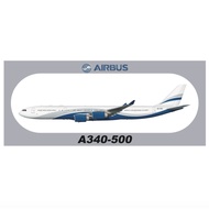 R RBF HI FLY A340-500 20X8.8CM STICKER S-R-A345-CS