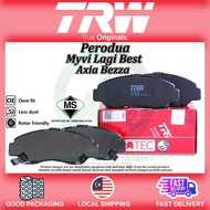 Perodua Myvi Lagi Best , Icon , Axia , Bezza Front Brake Pad , Disc Brake Pads TRW ATEC [Original]