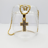 Lux & Gold High Quality and Gold Plated ALI FULL ICE CRYSTAL GOLD NECKLACE FOR WOMEN High Quality an