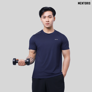 Áo thun thể thao nam MENTORIS chất coolmax siêu co giãn mát mẻ thoáng khí thấm hút cực tốt vận động 