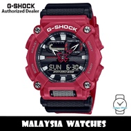 (OFFICIAL WARRANTY) Casio G-Shock GA-900-4A Heavy-Duty Analog Digital Red Resin Watch GA900 GA-900 G