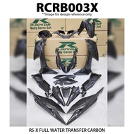 Rapido Cover Set Honda RS-X 150 Full Carbon Accessories Motor RSX150 Supra GTR 150 Putih RSX