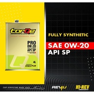 ENGINE OIL HI-REV torQe PRO 0W-20 API SP 4L Ester Plus Super Car Oil BMW Honda Volkswagen TOYOTA TOR