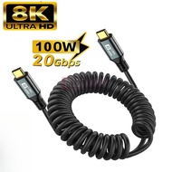 Spring PD100W Type C to Type C Quick Charge Cable USB 3.2 20Gbps ThunderBolt 3 8K@60Hz USB C Fast Ch