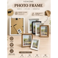 [VS] Classic Photo Frame 4R 5R 6R 8R 10R Wooden Picture Frame Tabletop Wall Mount Home Deco (YY6168)