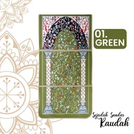 Sejadah Sandar Raudah Design / Raudhah Prayer Mat With Backrest (55cm x 110cm)