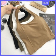 XINYANG941727 Hanging Neck Halter Tank Top Polyamide Vest -fit Short Straps Sleeveless Sleeveless Halter Top Women