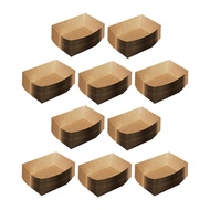 [szluzhen3gv] Disposable Buffet Trays Paper Food Boats Single Use Serving Baskets for BBQ Tacos and 