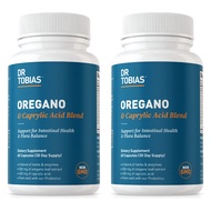 Oregano and Caprylic Acid Blend, Gut Flora Balance Complex, Intestinal Health & Immune Support with