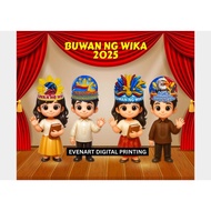 Buwan ng Wika Head Dress Laminated and Adjustable Strap