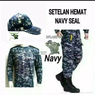 SETELAN CAMO ARMY LORENG NAVY SEAL