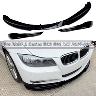 5PCS For BMW 3 Series E90 E91 LCI Facelift Car Front Bumper Lip Body Kit Spoiler Splitter Bumper Canard Lip Splitter 200