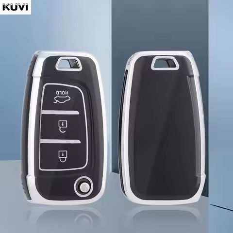 New TPU Car Flip Key Case Cover Shell For Hyundai Elantra Solaris I30 I35 I40 IX35 Sonata Santa Fe T